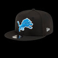 Detroit Lions New Era Snapback (Black/Honolulu Blue)